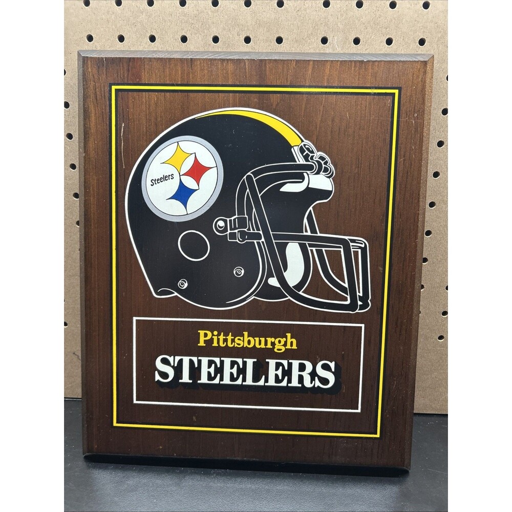 Pittsburgh Steelers Wooden wall Plaque 10 3/4" x 13" x 3/4"
